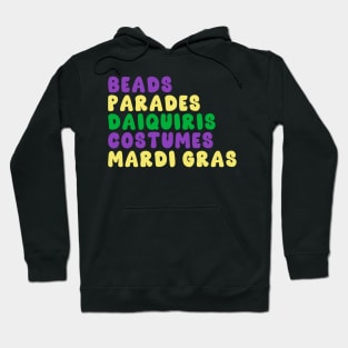 Mardi Gras List Hoodie